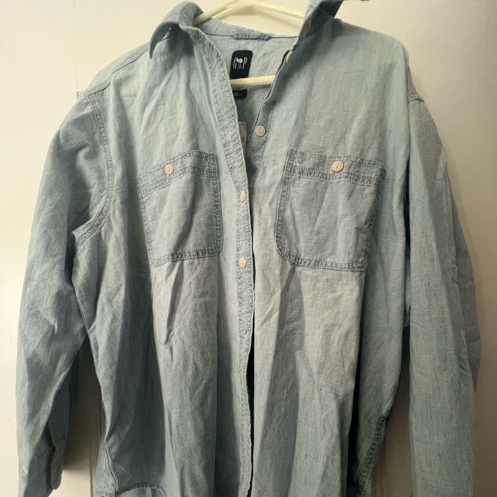 Gap Chambray Denim Big Shirt